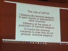 写真２　NATOプロジェクトは化学兵器禁止機関（OPCW）のミッションに従ったもの