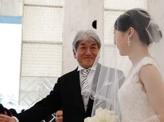 写真２．恥ずかしながら、花嫁の父の満面の笑顔をどうぞ