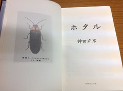 写真１：神田左京
「ホタル（1935年丸善出版）」
復刻版の裏表紙
（1981年サイエンティスト社）
